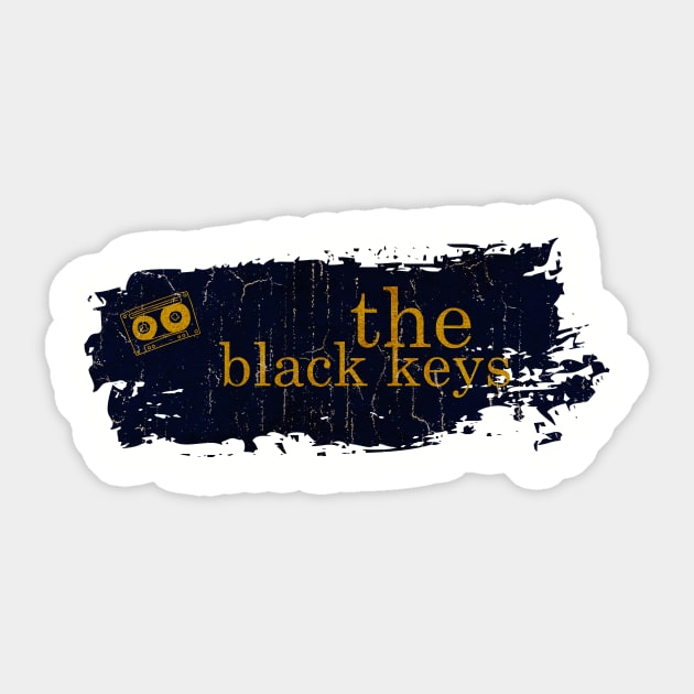 The Black Keys - Splash Vintage Sticker by YUSIANGELSISTER